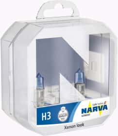 Автолампа Narva Range Power White H3 PK22s 55 W прозоро-блакитна 486022box