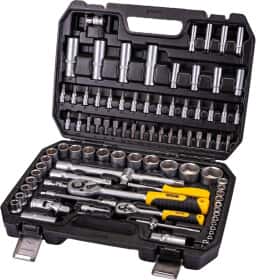 Набір бит та торцевих головок з тріскачкою MasterTool 78-5094 80 шт.