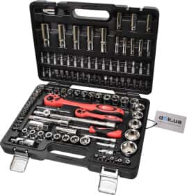 Набор инструментов Intertool ET-6108 1/2", 1/4" 108 ед.