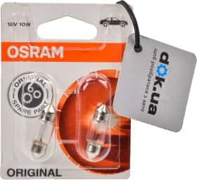 Автолампа Osram Original C10W SV8,5-8 10 W прозора 643802B