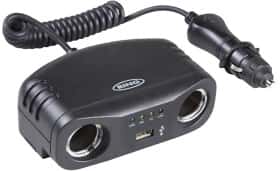 Розгалужувач прикурювача з USB Ring 2 в 1 + USB RMS7