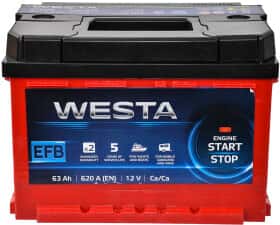 Акумулятор Westa 6 CT-63-R EFB Start Stop WEFB630