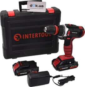 Шурупокрут Intertool акумуляторний Storm WT-0317 (2 акумулятори + ЗП + насадки + чохол)