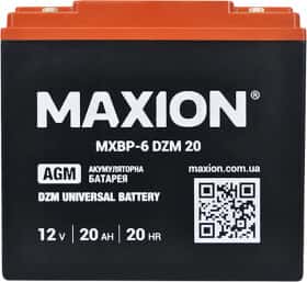 Тяговий акумулятор Maxion MXBP-6-DZM-20 mxbt6dzm20 20 Аг 12 В Тяговий акумулятор Maxion MXBP-6-DZM-20 mxbt6dzm20 20 Аг 12 В