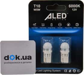 Автолампа ALed W5W W2,1x9,5d 1 W белая 32515