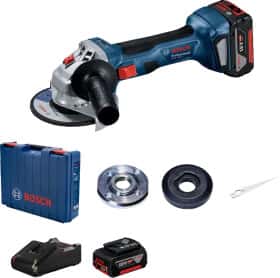 Болгарка акумуляторна Bosch GWS 180-Li Professional (2 акумулятори + ЗП + чохол) 125 мм