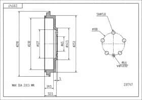 Тормозной барабан Hart 231747