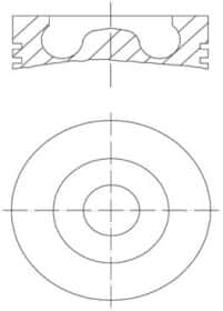 Поршень двигуна Mahle 061 PI 00110 000