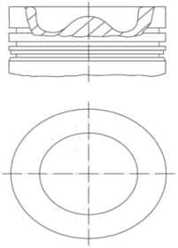 Поршень двигателя Mahle 037 PI 00106 000