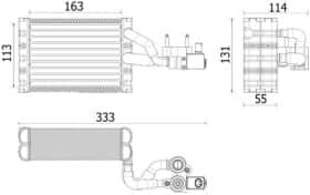 Испаритель кондиционера Mahle ae162000p