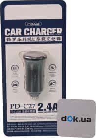 USB зарядка в авто Proda Paul Series PD-C27-BK