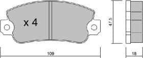 Гальмівні колодки Aisin bpfi1041