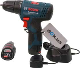 Шуруповерт Bosch аккумуляторный GSR 120-Li Professional (2 аккумулятора + ЗУ + чехол)