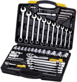 Набір інструментів MasterTool 785077 1/2", 1/4" 77 од. Набір інструментів MasterTool 785077 1/2", 1/4" 77 од.