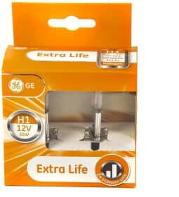 Автолампа General Electric Extra Life H1 P14,5s 55 W прозрачная 50310ludpu2d