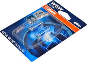 Автолампа Osram Cool Blue Intense W5W W2,1x9,5d 5 W синя 2825HCBI02B