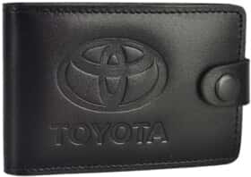 Визитница Poputchik 4002-041 с логотипом Toyota цвет черный