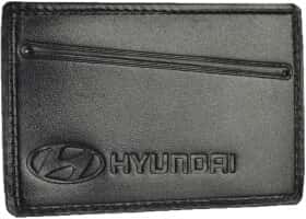 Картхолдер Poputchik 5014-048 з логотипом Hyundai колір чорний
