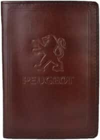 Портмоне-органайзер Poputchik 5062-024P с логотипом Peugeot цвет коричневый