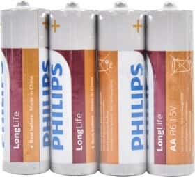 Батарейка Philips LongLife R6L4F/10 AA (пальчиковая) 1,5 V 4 шт Батарейка Philips LongLife R6L4F/10 AA (пальчиковая) 1,5 V 4 шт