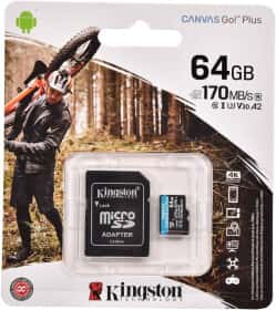 Карта памяти Kingston Canvas Go! Plus microSDXC 64 ГБ с SD-адаптером Карта памяти Kingston Canvas Go! Plus microSDXC 64 ГБ с SD-адаптером