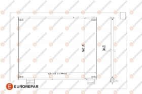 Радіатор кондиціонера Eurorepar 1618099880