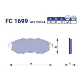 Гальмівні колодки FriCo FC1699