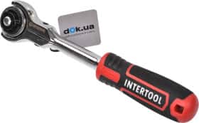 Трещотка Intertool ET-8009 с шарниром 1/2" 72 зубца 250 мм