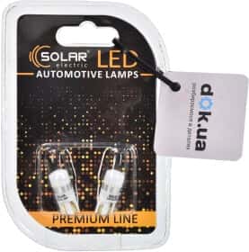Автолампа Solar Premium Line T10 W2,1x9,5d белая SL1340