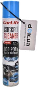 Поліроль для салону Carlife Cockpit Cleaner Extra Mat нове авто 320 мл