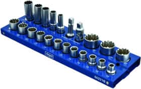 Набір торцевих головок та компонентів Scheppach SCH-50221Q 1/2" (22 пр.)