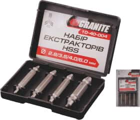 Набор бит-экстракторов Granite 10-40-004 4 шт. Набор бит-экстракторов Granite 10-40-004 4 шт.