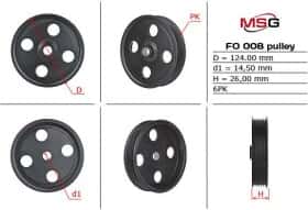 Шкив насоса ГУР MSG fo008pul