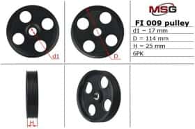 Шкив насоса ГУР MSG FI009PUL