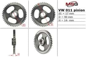 Насос ГУР MSG VW011PINION