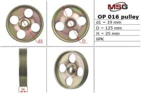 Шкив насоса ГУР MSG OP016PUL