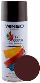 Аэрозольная краска Winso Fly Color черно-красный RAL 3007 глянцевая 450 мл