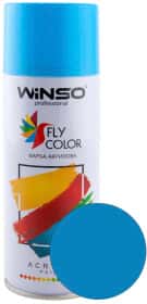 Аэрозольная краска Winso Fly Color голубой RAL 5012 глянцевая 450 мл