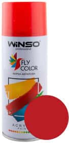 Аэрозольная краска Winso Fly Color сигнальный красный RAL 3001 глянцевая 450 мл