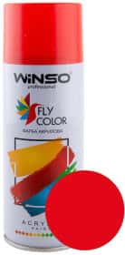 Аэрозольная краска Winso Fly Color транспортный красный RAL 3020 глянцевая 450 мл