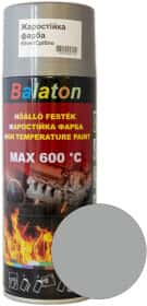 Аерозольна фарба Balaton MAX 600°C Silver глянсова термостійка 400 мл
