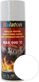 Аерозольна фарба Balaton MAX 600°C біла глянсова термостійка 400 мл
