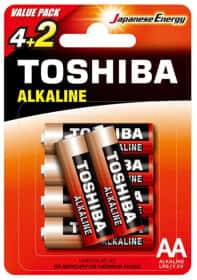 Батарейка TOSHIBA 4904530101816 AA (пальчикова) 1,5 V 6 шт