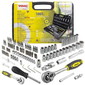 Набор торцевых головок и комплектующих WMC Tools WT-41082-5EURO 1/2", 1/4" (108 пр.)