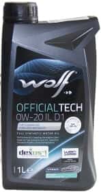 Моторное масло Wolf Officialtech IL D1 0W-20 синтетическое Моторное масло Wolf Officialtech IL D1 0W-20 синтетическое