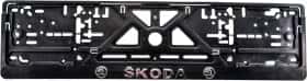 Рамка номерного знака Vitol UKR17 колір чорний на Skoda