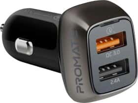 USB зарядка в авто Promate scud30black