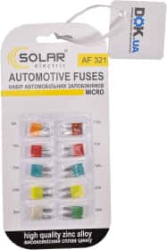 Набор предохранителей Solar AF321 FR02 micro 10 шт.
