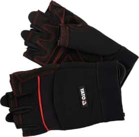 Перчатки рабочие Yato флисовые с кожаными вставками черные Перчатки рабочие Yato флисовые с кожаными вставками черные