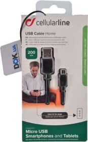 Кабель CellularLine Home USBDATACMICROUSB2M USB - Micro USB 2 м Кабель CellularLine Home USBDATACMICROUSB2M USB - Micro USB 2 м